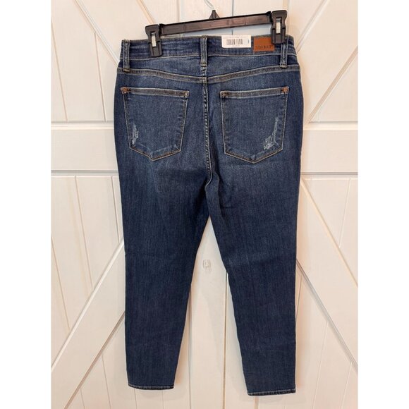 Judy Blue High Rise Relaxed Fit Slouchy Distressed Denim Blue Jeans Womens Sz 30 - Picture 4 of 8